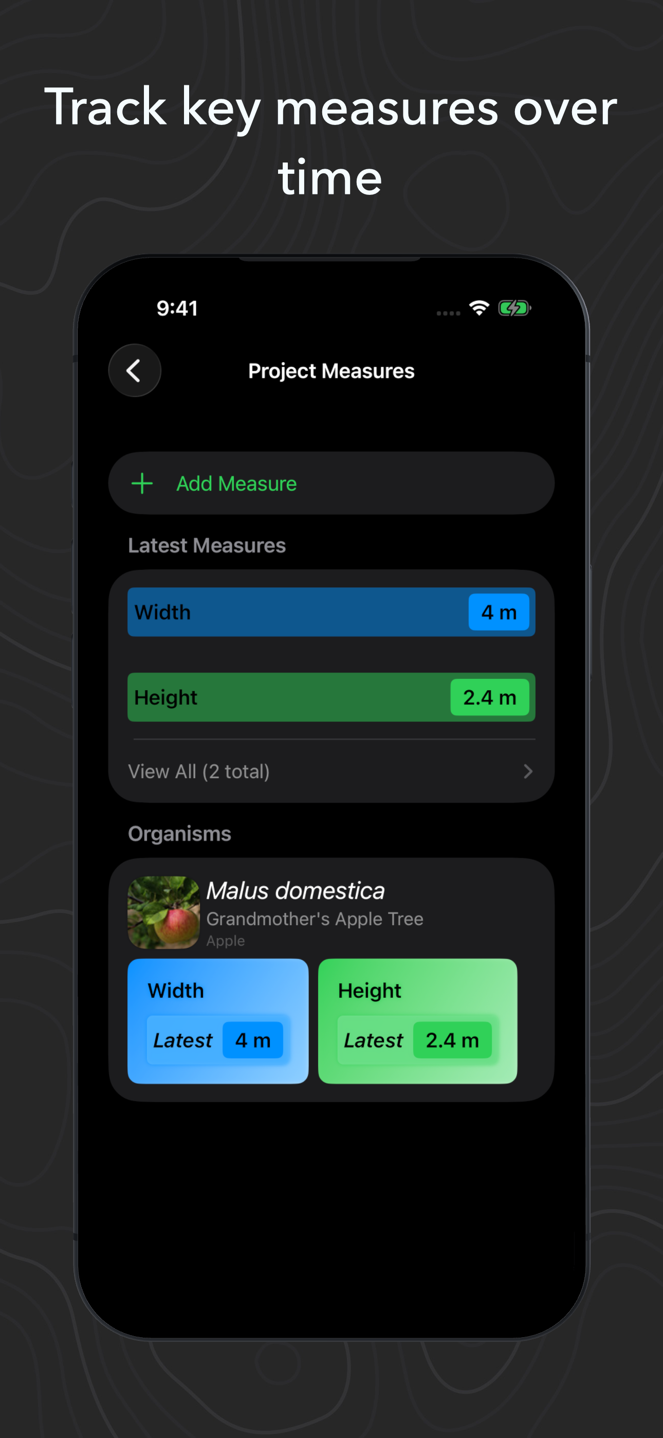 A screenshot of Home Ecologist on iPhone.